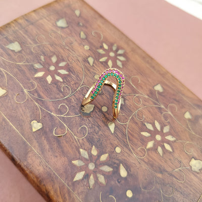 Panchaloha - Ruby Vanki Ring