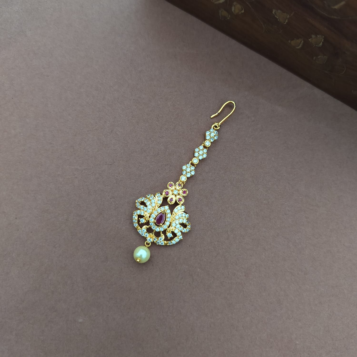 Designer Ruby Centerstone Tikka