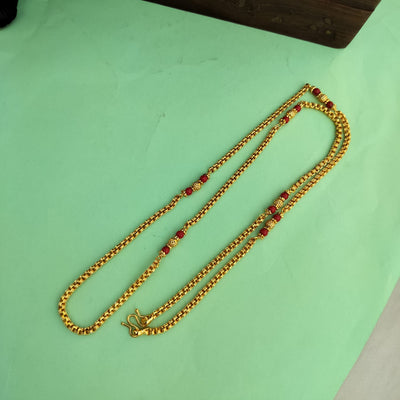 Red beaded chain