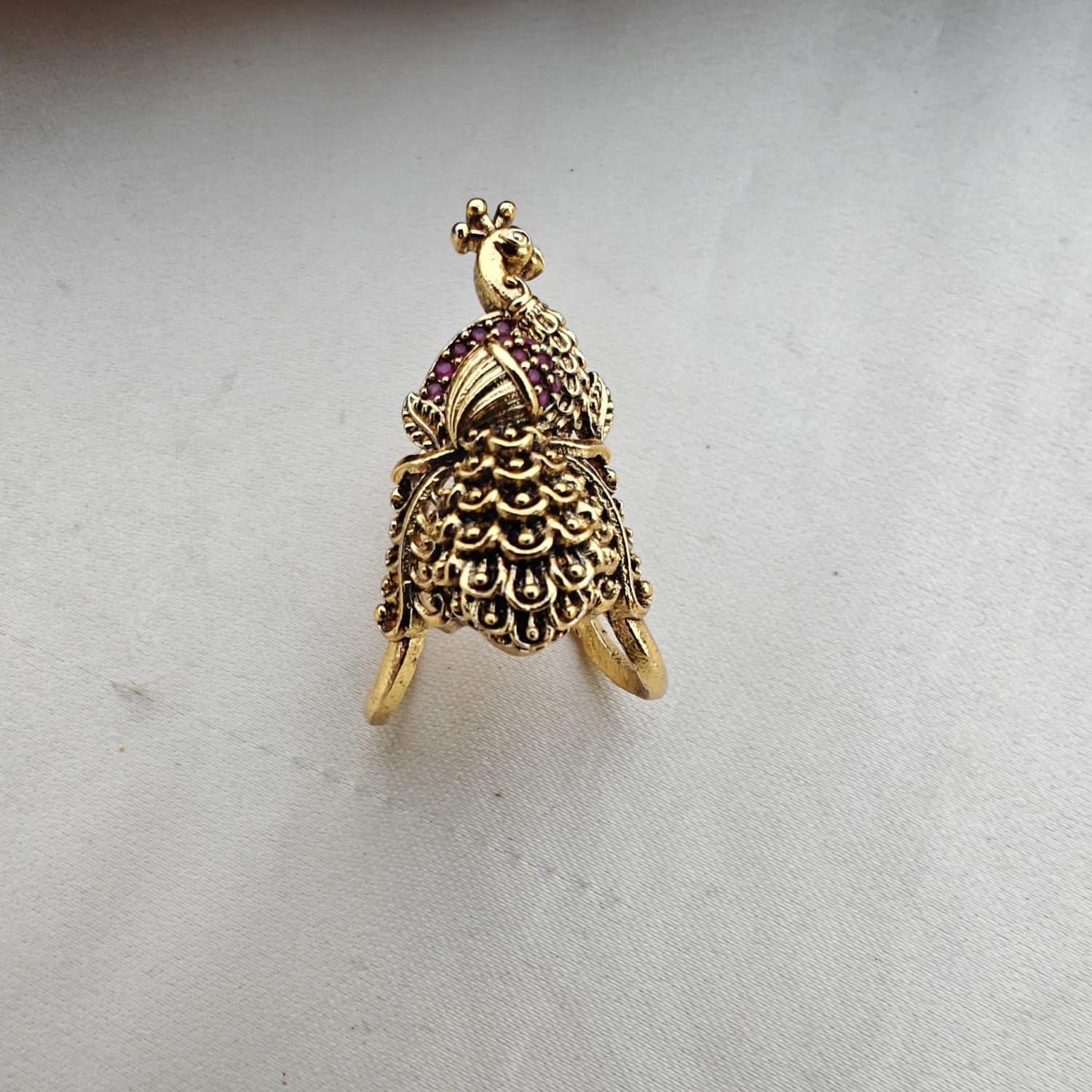 peacock vanki ring