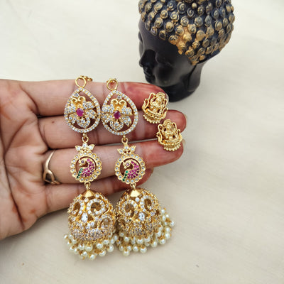 Jumka with ear cuff