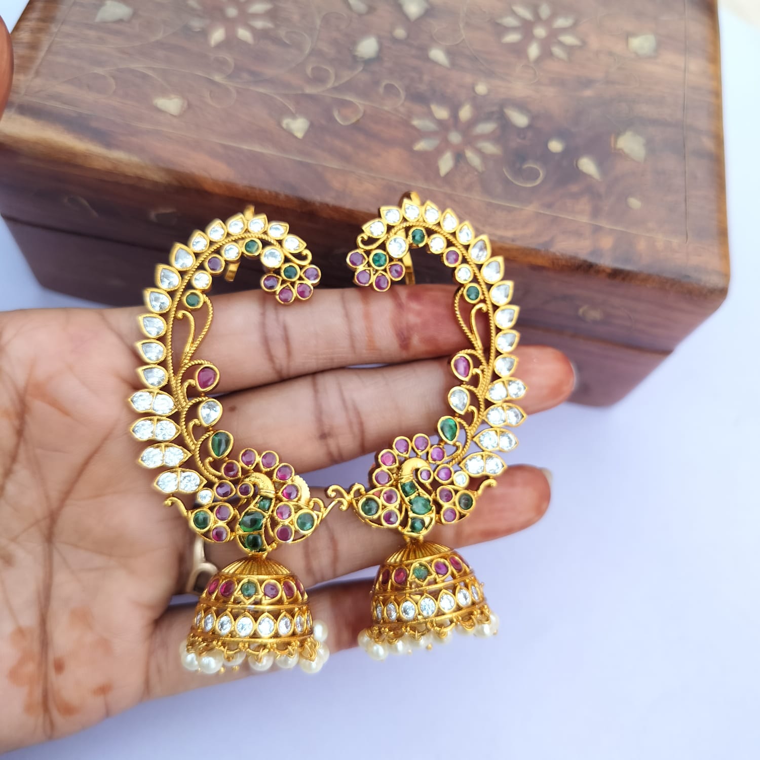  peacock Earcuff
