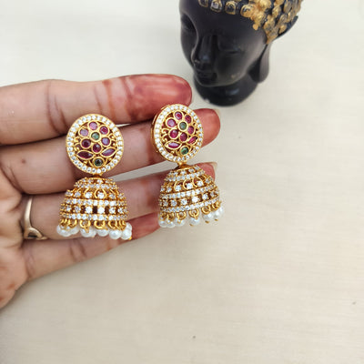 peacock earcuff