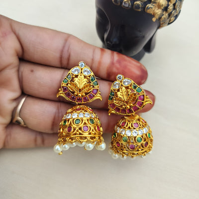 peacock earcuff