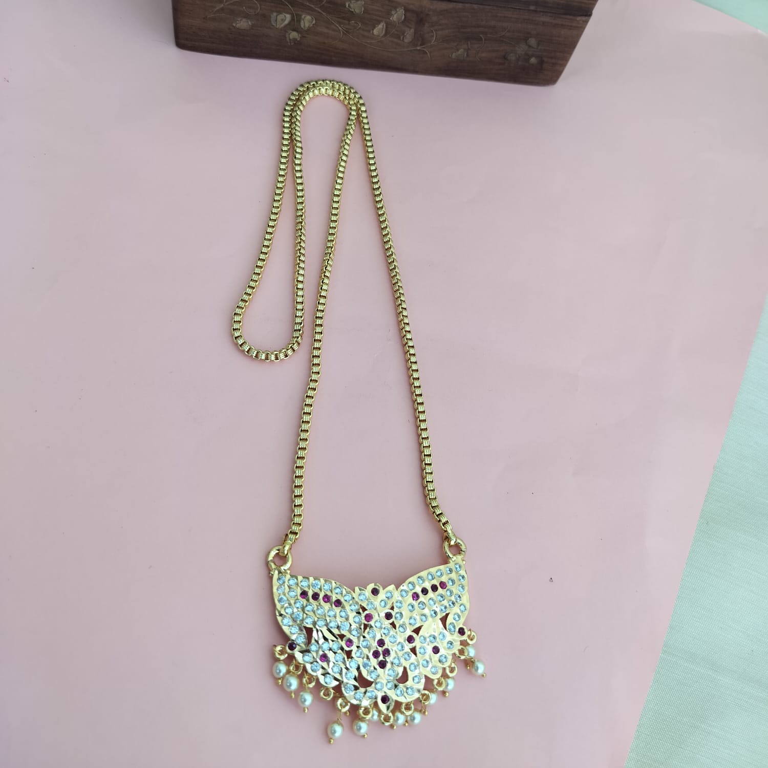 Meena Panchaloha Dollar Chain