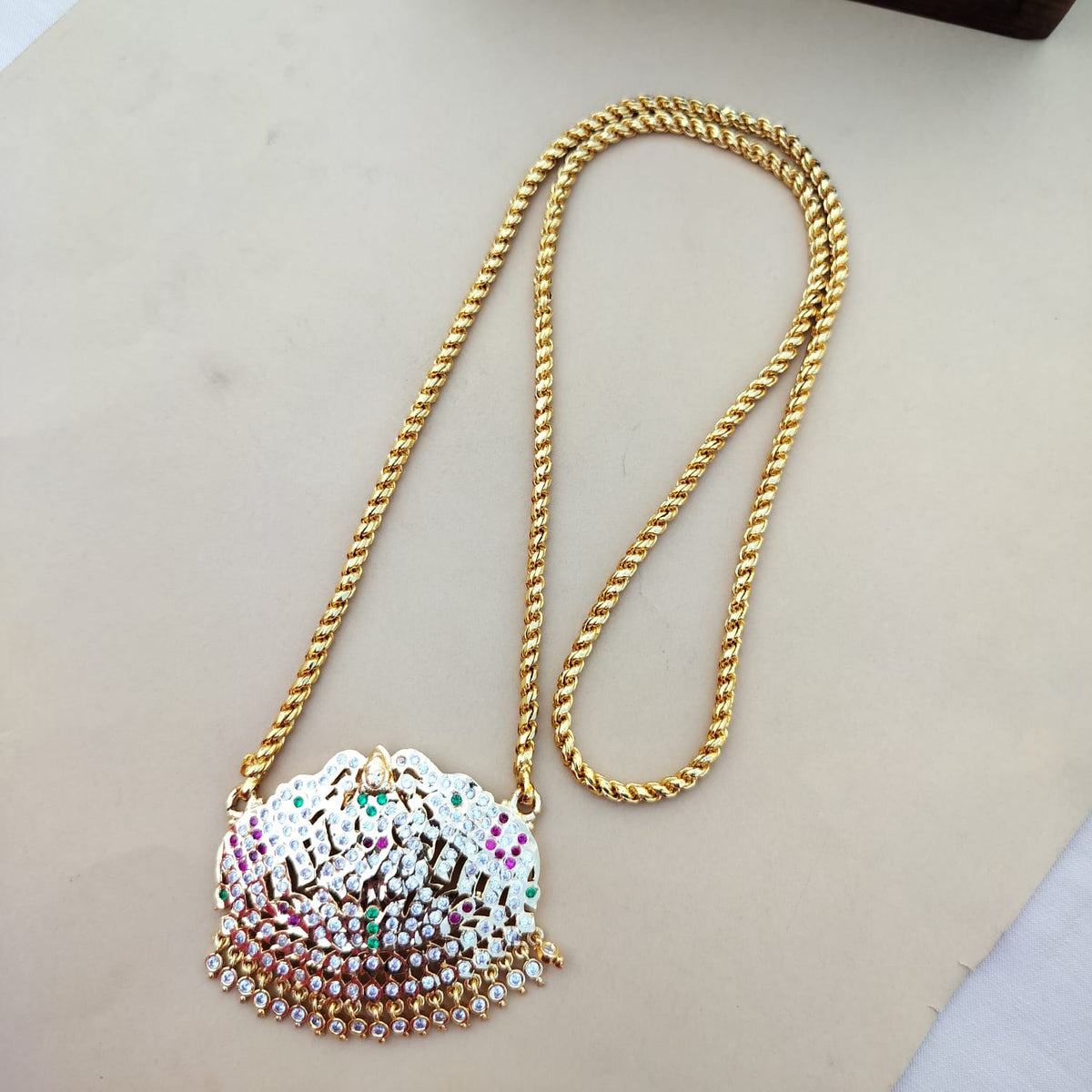 Lakshmi Panchaloha Dollar Chain
