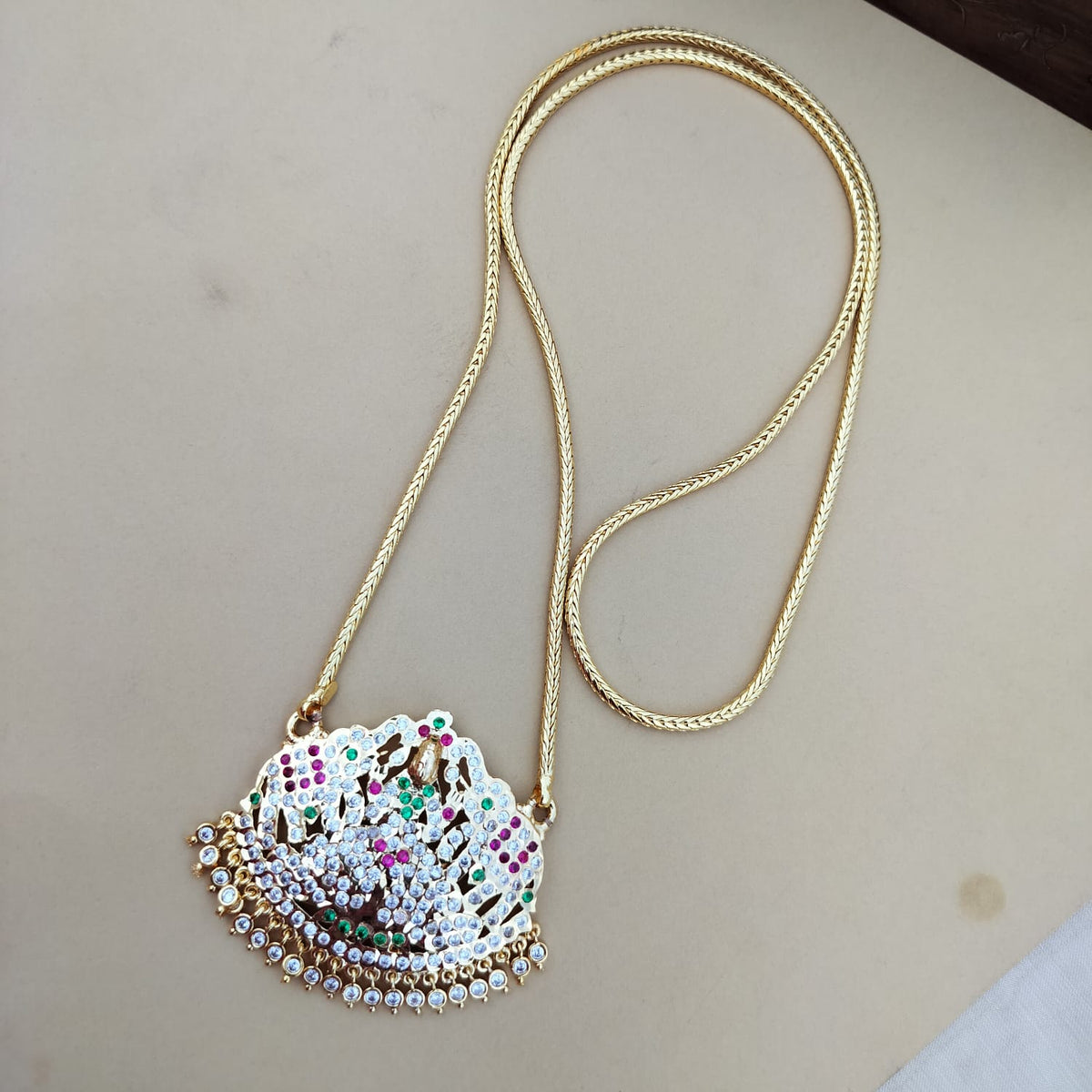 Lakshmi Panchaloha Dollar Chain V1