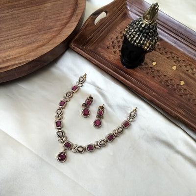 Mulan American Diamond Necklace