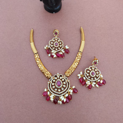 Kante Set-American Diamond Necklace