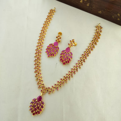 CZ Uncut Stone Necklace