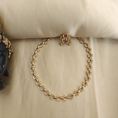 Dhruvi- Diamond Lookalike Neckpiece