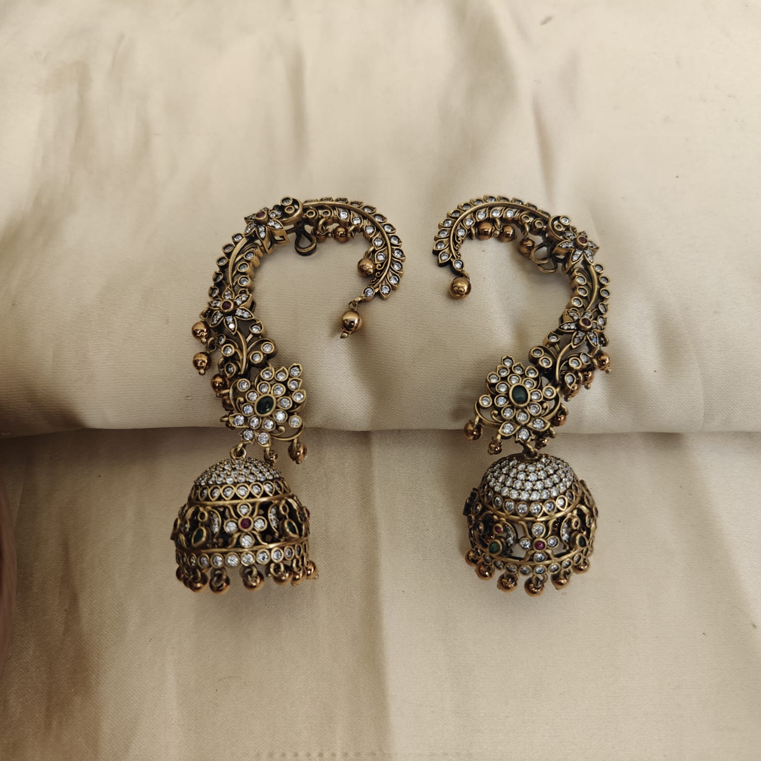 Diya Bridal Victorian Statementz Earculf Jumkha