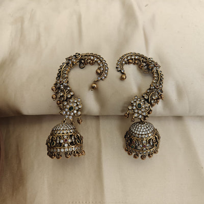 Diya Bridal Victorian Statementz Earculf Jumkha