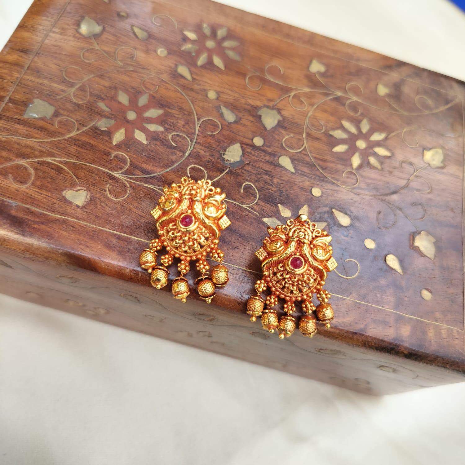 Sita - Panchaloha Earing Studs - V1