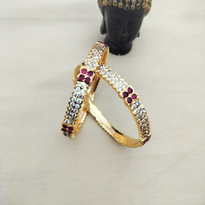 Panchaloha Bangles - Ruby White V1