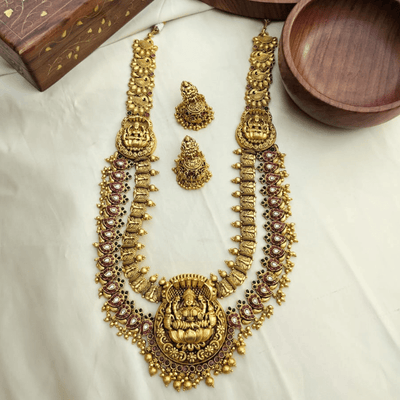 Laxmi Mango Kempu Double Layer Hara