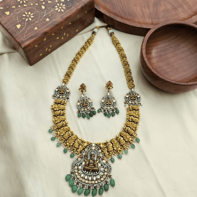 Victorian Ganapathi Hara – Green Beaded