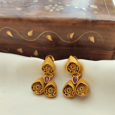 Matt Flower Design Earring