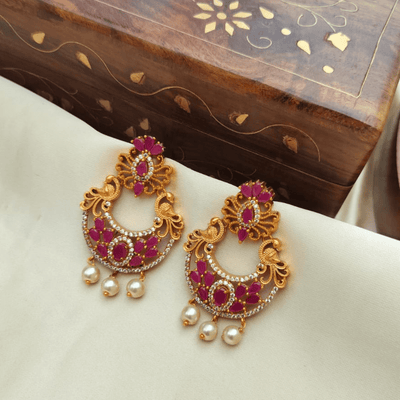 Peacock Chandbali Earring