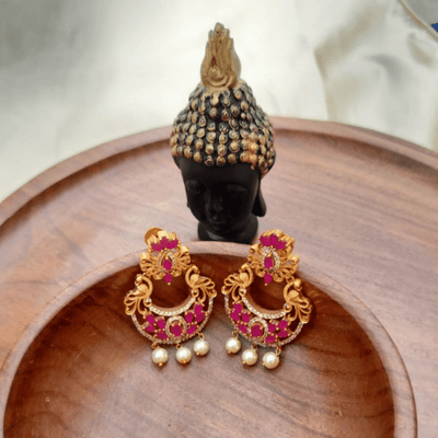 Peacock Chandbali Earring