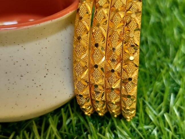 Gold Plated Bangle Set