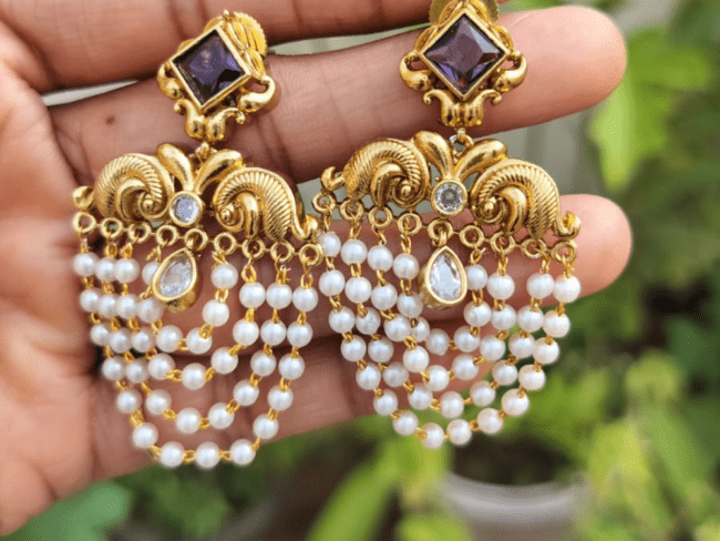 Layered Pearl Earrings